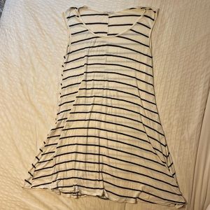 Acemi black and white striped dress